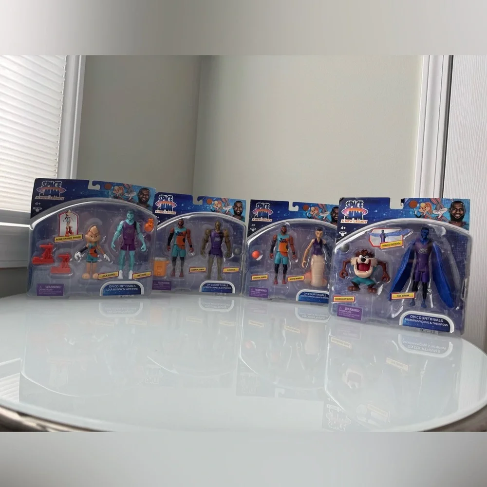 Space Jam Action Figure Set Toys Bundle Lot NIB/NIP Collectibles Basketball